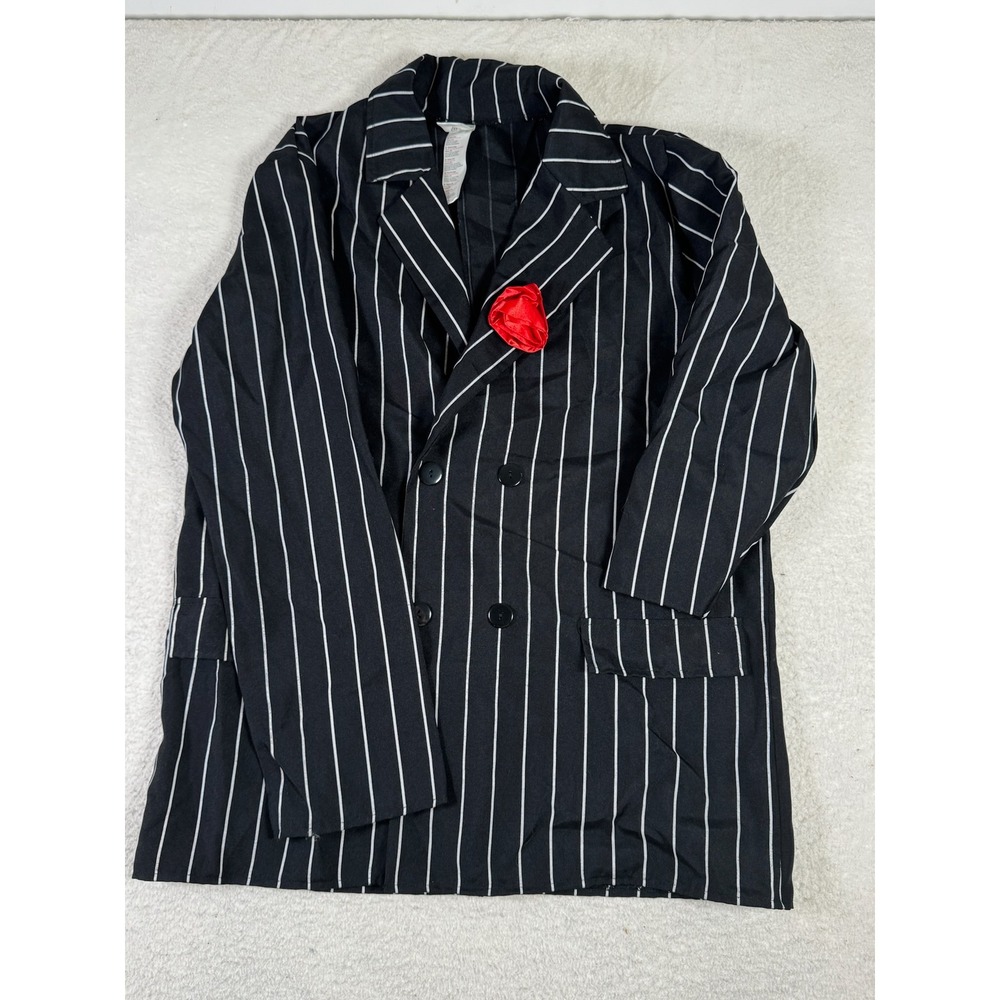 Morph Costumes Pinstripe Blazer Men Standard Black Excellent 1920s Gangster